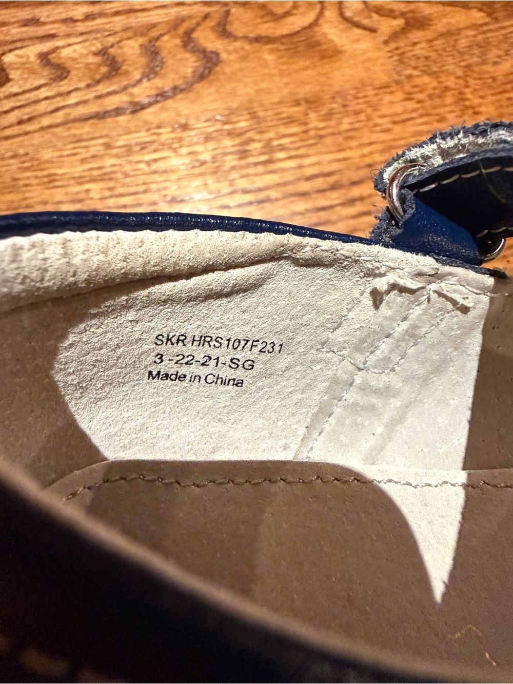 See Kai Run Ginny Navy Mary Jane Shoes with Embroidered Hearts Sz 11 - Picture 10 of 11